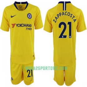 Koszulka Chelsea Davide Zappacosta 21 Dziecięcy Wyjazdowe Stroje Piłkarskie 2018-2019 Krótki Rękaw